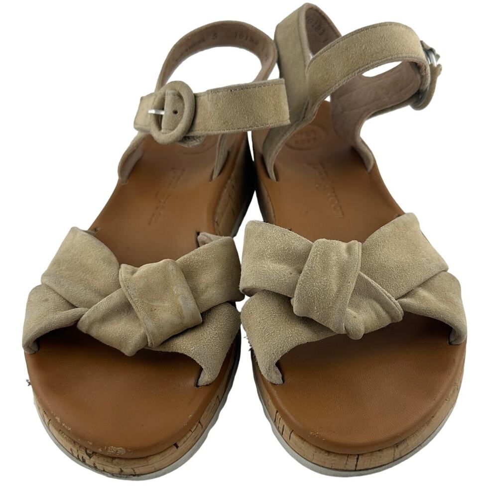 Paul Green Tuscan Beige Suede Adjustable Strap Sandal Size 5M